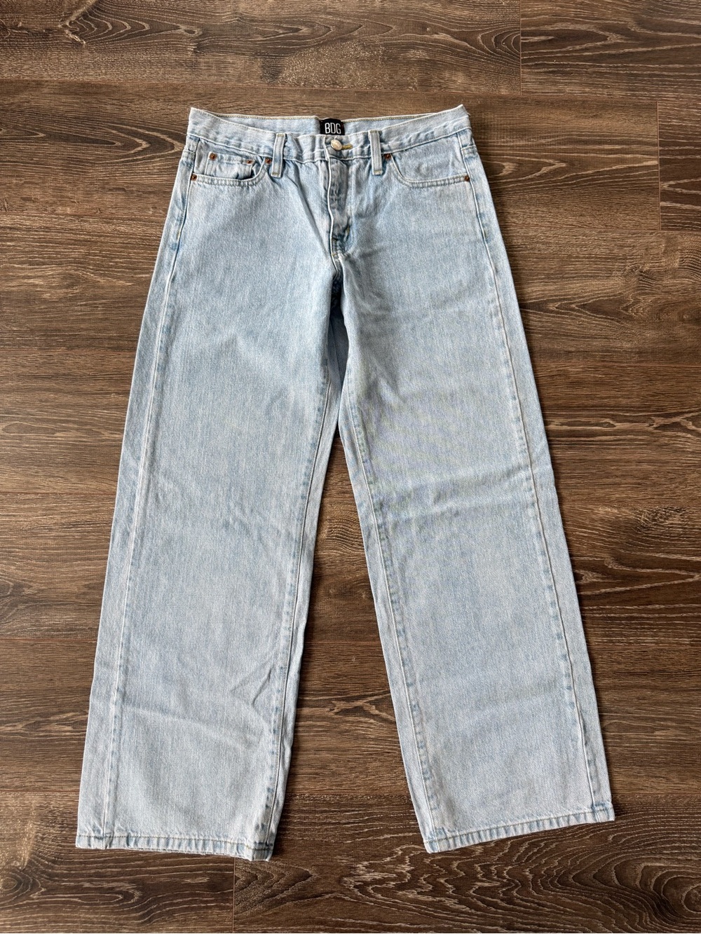 BDG Light Wash Wide Leg Jeans